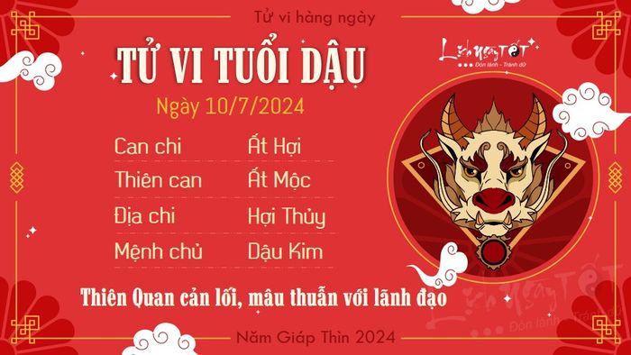 Tu vi hang ngay 10/7/2024 - Dậu