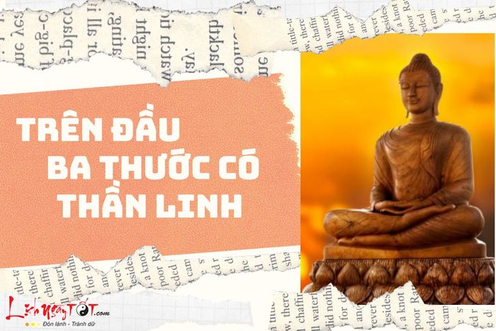 Câu 'Tren dau 3 thuoc co than linh'