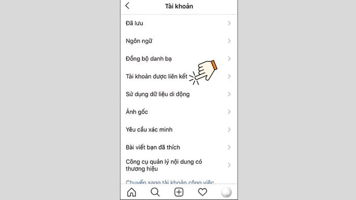 Hướng dẫn cách liên kết Instagram với Facebook trên điện thoại - Bước 3