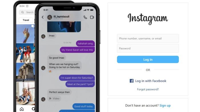 Hướng dẫn cách liên kết Instagram với Facebook trên máy tính bước 1