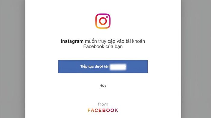 Hướng dẫn cách liên kết Instagram với Facebook trên máy tính bước 2