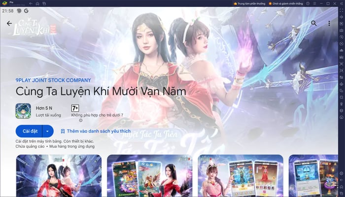 Khám phá game tu tiên Cùng Ta Luyện Khí Mười Vạn Năm trên PC với BlueStacks