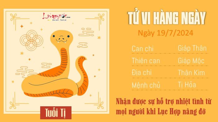 tử vi hàng ngày 19/7/2024 - tuổi Tị