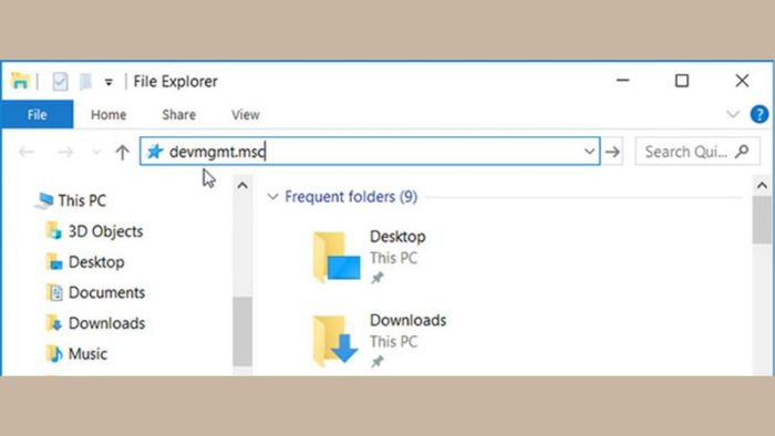 Mở Device Manager qua File Explorer bước 2