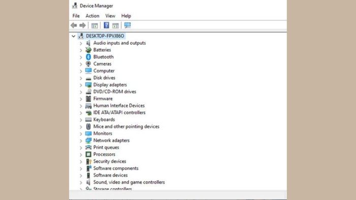 Hướng dẫn mở Device Manager qua Windows 10 Search - Bước 1