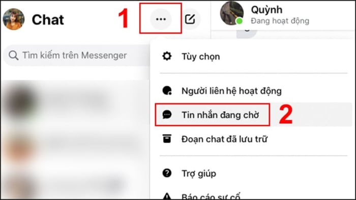 Hướng dẫn mở tin nhắn ẩn trên Messenger bằng máy tính - Bước 2