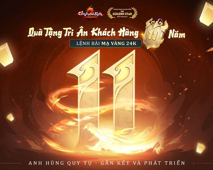 Cửu Âm Chân Kinh 11 tuổi: Lễ hội sôi động, săn lệnh bài vàng cùng MTV Band