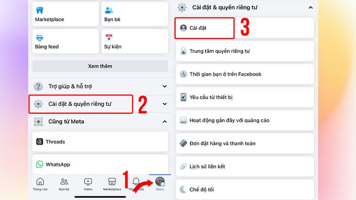 Cách chọc bạn bè trên Facebook qua điện thoại bước 1