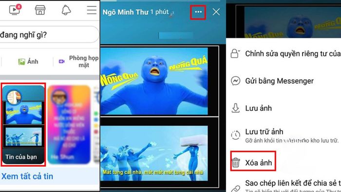 Cách xoá câu chuyện mới đăng trong vòng 24 giờ trên Facebook