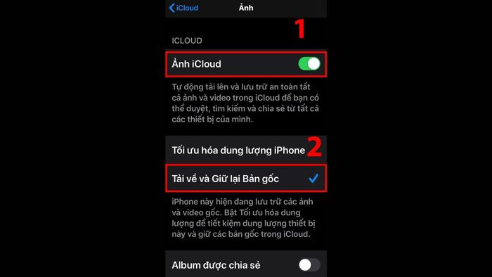 Hướng dẫn tải ảnh từ iCloud bước 3