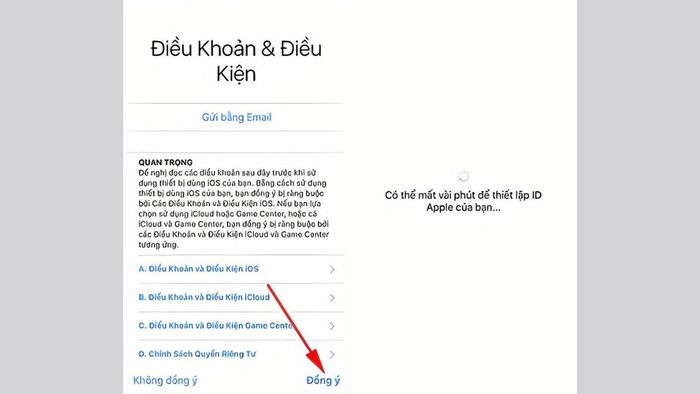 Hướng dẫn khôi phục cài đặt tải hình ảnh từ iCloud về iPhone, bước 7