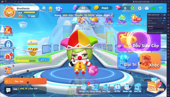 Quản lý nhân vật Bomber VNG một cách dễ dàng với Trình Điều Khiển Game của BlueStacks