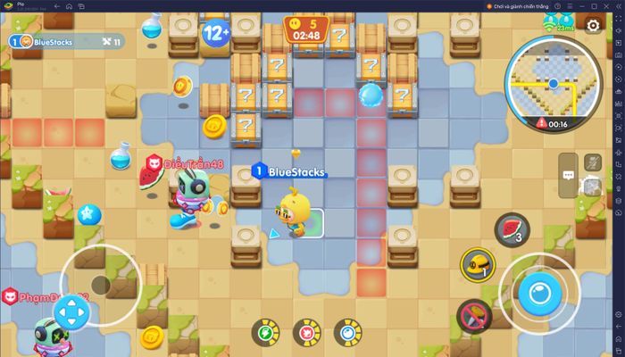 Quản lý nhân vật Bomber VNG trở nên đơn giản với Trình Điều Khiển Game của BlueStacks
