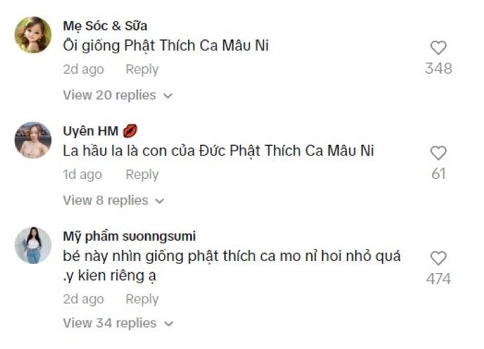 Em bé đang làm mưa làm gió trên TikTok với gương mặt giống như Đức Phật được tái sinh.