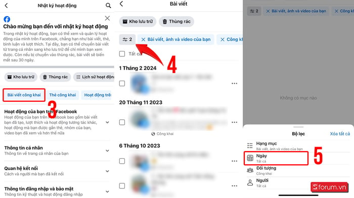 Hướng dẫn ẩn nhiều bài viết trên Facebook theo khoảng thời gian, bước 2