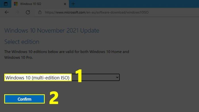 Hướng dẫn tải file ISO Windows 10 từ Microsoft Edge - Bước 3