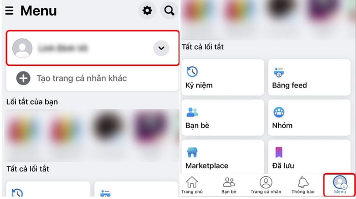 Hướng dẫn chỉnh sửa thông tin cá nhân trên Facebook qua điện thoại - Bước 1