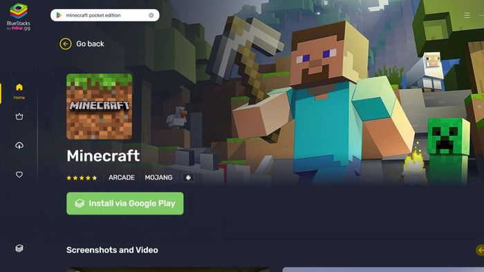 Hướng dẫn tải Minecraft PC bằng phần mềm giả lập - bước 3