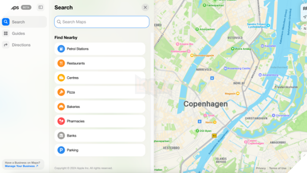 Apple Maps Đã Chính Thức Xuất Hiện Trên Web