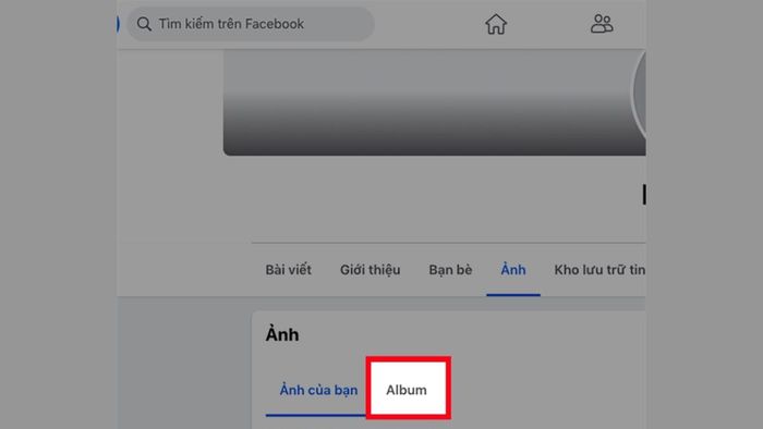 Hướng dẫn ẩn album ảnh trên Facebook bằng máy tính - Bước 2