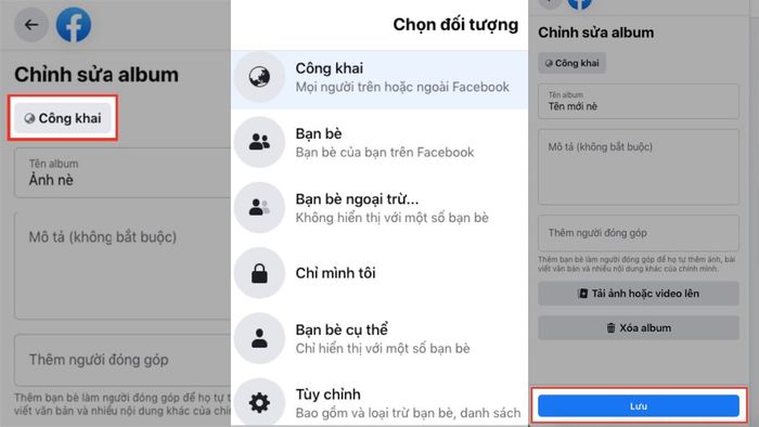 Hướng dẫn ẩn album ảnh trên Facebook bằng máy tính - Bước 4