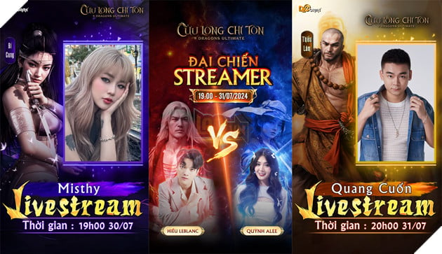 Cộng đồng Streamer hào hứng chuẩn bị cho cuộc chiến tranh ngôi vương trong Cửu Long Chí Tôn 3