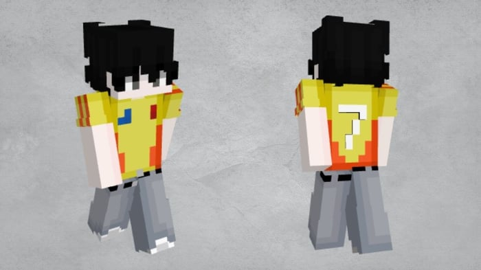 Skin Minecraft nam cá tính và lạ mắt