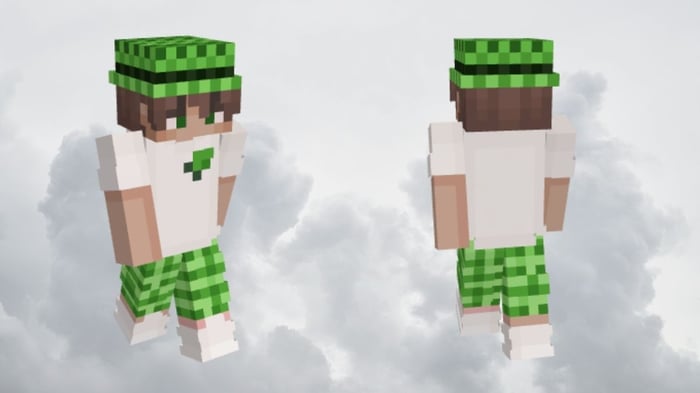 Skin Minecraft nam với thiết kế độc đáo