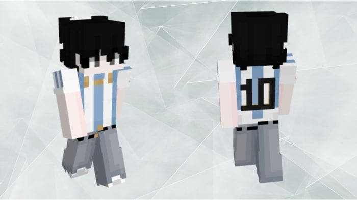 Skin Minecraft nam 3D với phong cách thư sinh