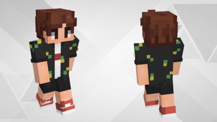 Skin Minecraft nam phong cách giả nghèo