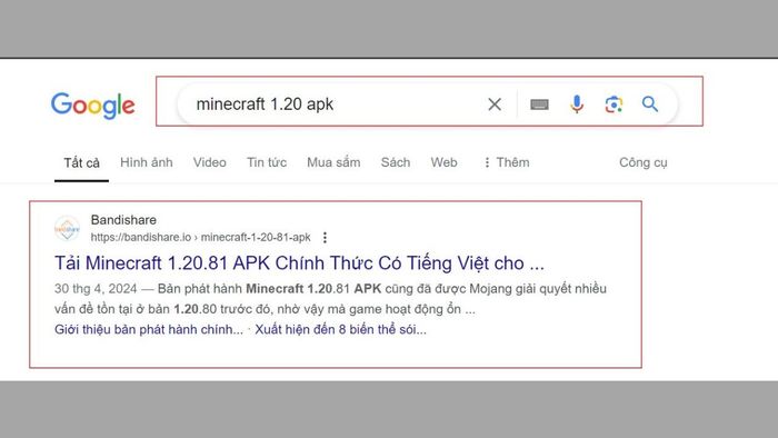 Hướng dẫn tải Minecraft 1.20.0 APK miễn phí trên Android – Bước 1