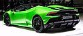 Góc nhìn từ phía sau của Lamborghini Huracán Evo Spyder