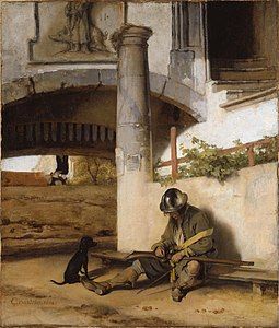 Bức tranh Lính gác (The Sentry, 1654) của Carel Fabritius