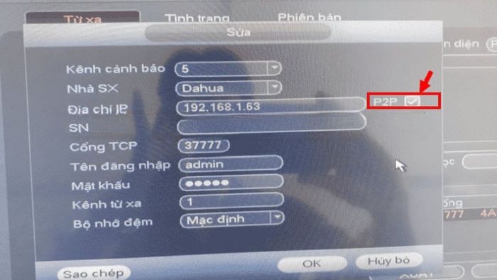 Hướng dẫn thêm camera IP từ xa vào đầu ghi Dahua qua mã P2P - Bước 2