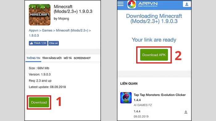 Hướng dẫn tải Minecraft 1.19.2 APK - Bước 2