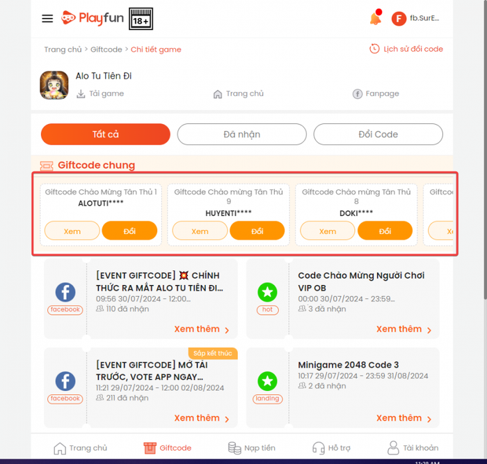 Mã code mới nhất của Alo Tu Tiên Đi và hướng dẫn nhập 505650