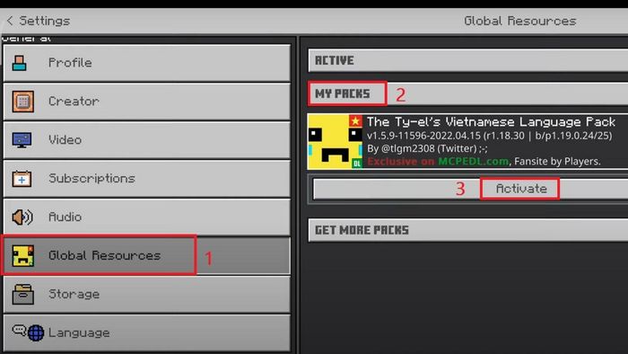 Hướng dẫn cài đặt miễn phí Minecraft 1.18 bằng tiếng Việt - bước 4