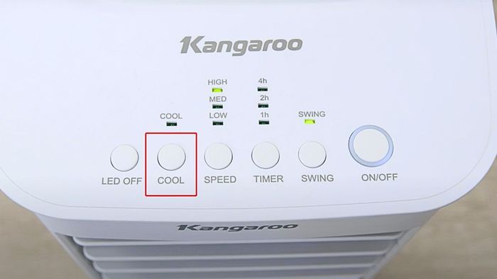 Hướng dẫn sử dụng chế độ hẹn giờ trên quạt Kangaroo – Bước 1