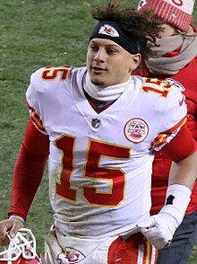 Mahomes đang nở một nụ cười