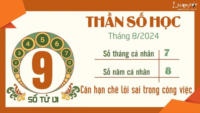 Dự đoán Thần số học tháng 8/2024 - Số 9
