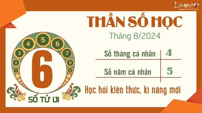 Dự đoán Thần số học tháng 8/2024 - Số 6