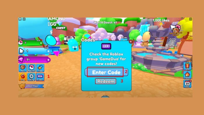 Hướng dẫn nhập mã code Aura Craft