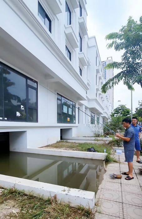Người Hà Nội câu cá trong hầm của biệt thự triệu đô