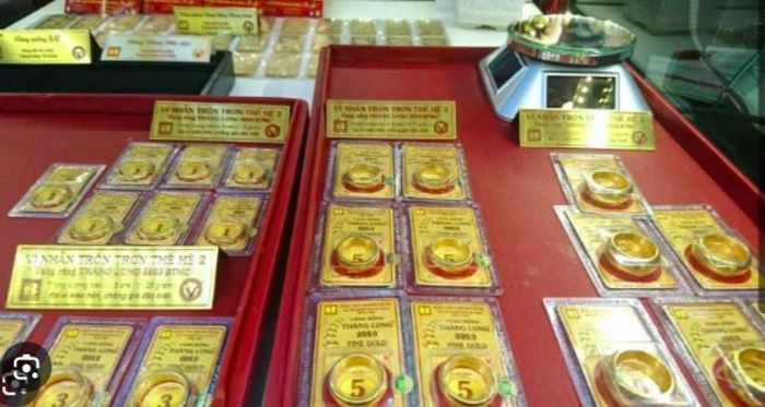 Giá vàng nhẫn tròn trơn trong nước hiện tại là 75,3 - 76,9 triệu đồng/lượng cho cả hai chiều mua vào và bán ra. (Ảnh: BTMC).