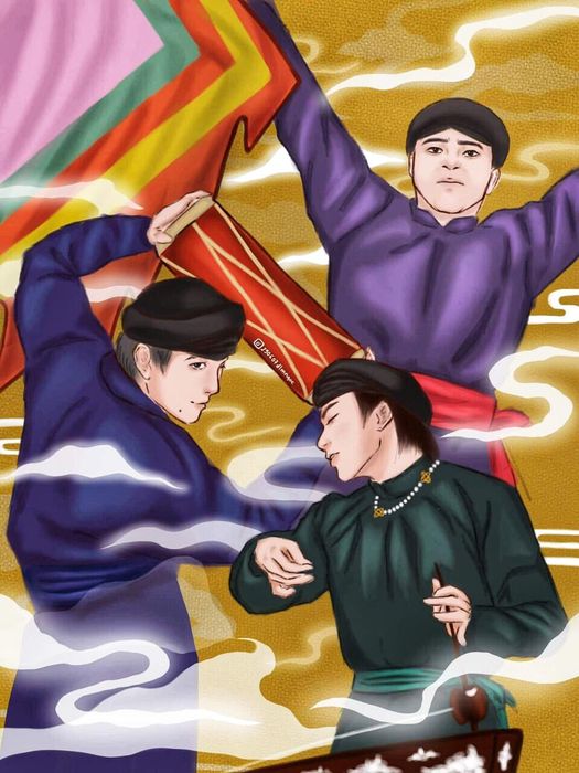 Khán giả tranh nhau vẽ cổ vũ cho màn trình diễn của Trống cơm.