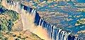 Thác Victoria ở biên giới giữa Zambia và Zimbabwe