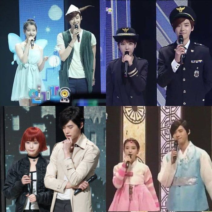 IU và Lee Jong Suk đã làm MC cho chương trình Inkigayo từ năm 2012. Hình ảnh: Naver