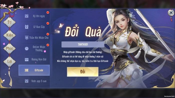 Danh sách giftcode tân thủ cho game Thiên Vũ Thần Vương