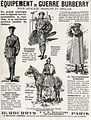 Quảng cáo của Burberry bằng tiếng Pháp (1916)