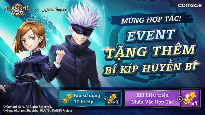 Nhân dịp kỷ niệm 10 năm, Summoners War kết hợp với Jujutsu Kaisen để ra mắt các tướng mới.